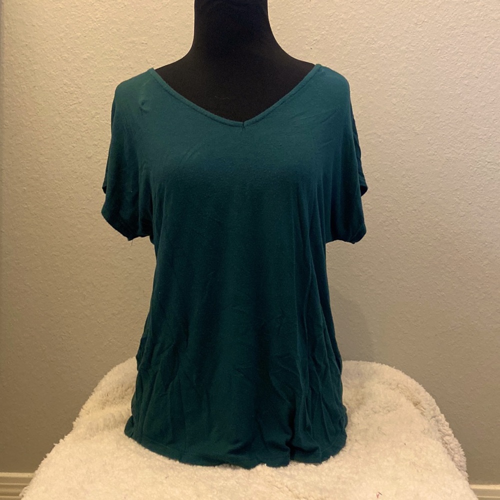 PAPERMOON Dark Green Tunic Top Size S